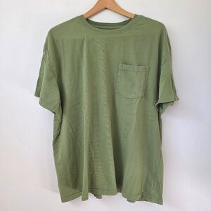 Goodfellow Green Short Sleeve T Shirt with Pocket - XL